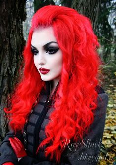 Emo Style, Red Hair, New Hair, Haar, Hairdo, Cool Hairstyles, Gothic Hairstyles, Hair Inspiration, Capelli