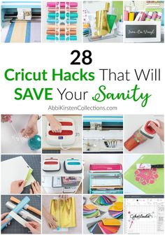 many different types of cricut hacks that will save your sanitiy