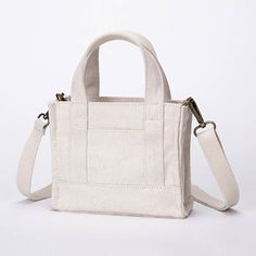 YONBEN - Rectangular Canvas Tote Bag | YesStyle