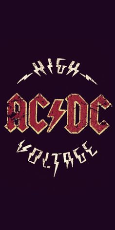 the logo for ac / dc rock band