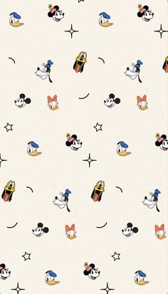 an image of mickey mouse pattern on a white background