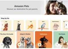an image of the amazon pets website