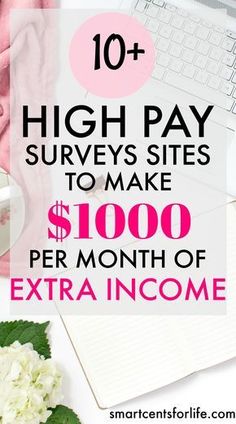 Over 10 high pay survey sites for to to make $1000 per month of extra income. Ideal for moms, college students or anyone who wants to earn a side income! extra income | earn money | stay at home jobs | stay at home mom jobs |survey for money | make money fast | extra cash | make money at home | make money online | earn extra money | side hustle ideas Parents, Work From Home Moms, Stay At Home Jobs, Mom Jobs
