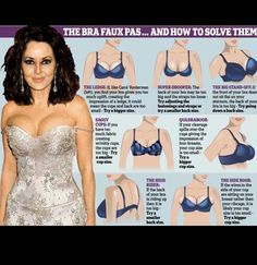 the bra fauxs and how to solve them are too big for her breast size