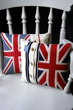 Patchwork, British Style, Union Jack Cushions, Union Jack Pillow, Union Jack Decor, Union Jack Flag, British Decor, Union Jack