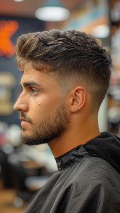 27 Fade Haircuts for the Fashion-Forward Man Mens Medium Length Hairstyles, Man Haircut Medium, Mens Haircuts Medium, Mens Haircuts Short Hair, Mens Hairstyles Medium Straight