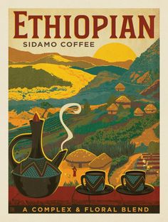 Coffee, Coffee Republic, Coffee Print, Ethiopian Coffee, Coffee Branding, Coffee Decal