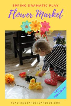 Spring is the perfect time to add a flower market to your toddler and preschool dramatic play area! I've included some free printables to go along with the fun, adding some extra literacy and fine motor into the activity. #flowers #dramaticplay #play #pretendplay #flowertheme #earlylearning #toddlers #preschool #classroom #preschoolthemes #printables #AGE2 #AGE3 #teaching2and3yearolds Play, Spring Preschool, Preschool At Home, Spring Activities, Preschool Garden, Preschool Learning Activities, Preschool Classroom, Preschool Learning, Dramatic Play Preschool
