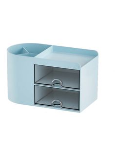 two drawers in the middle of a white wall with handles on each side and one drawer open