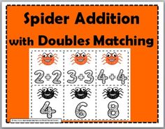 a spider addition with doubles matching for the number two and three digit numbers to 10