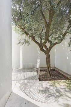 minimalism meets industrial chic in a Milanese loft Outdoor, Outdoor Spaces, Exterior, Outdoor Living, Garden Design, Outdoor Space, Outdoor Gardens, Outdoor Design, Courtyard Garden