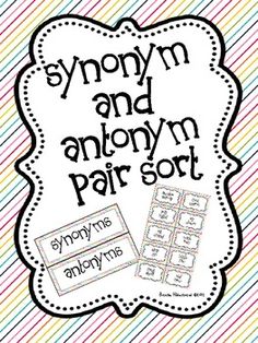 the words antony and antony parsort are shown in this classroom poster