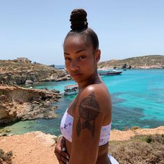 Silvia on Instagram: “Vitamin sea 🌊” Instagram, Swimsuits, Tattoos, Swimwear, Melanin, Women, Bohemia, Swimsuit, Sea
