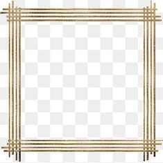 a square gold frame on a white background, with lines in the middle and bottom