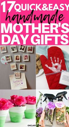 With Mother’s Day only a couple days away are you still stuck for a gift idea for mom? Why not try one of these easy mothers day gifts DIY projects. These DIYs are perfect for kids. Gifts for mom from daughter. These mother’s day crafts are homemade, unique and cheap and perfect for a last minute mothers day gift. #mothersday #mothersdaygift #giftformom #giftsformom #diymothersdaygift #mothersdaycraft