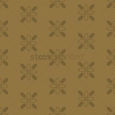 a brown floral pattern with dots