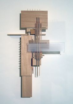 Modern Architecture, Wooden Sculpture, Wood Sculpture