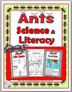 an ant's science and library poster