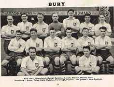 Bury Fc, English, American Football, Vintage, Front Row, Pearson, Bury, The Row, Back Row