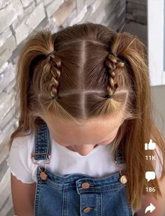 Easy Little Girl Hairstyles, Kadeřnické Trendy, Crochet Patterns Ideas, Girl Hair Dos, Girls Hairstyles Easy, Vlasové Trendy