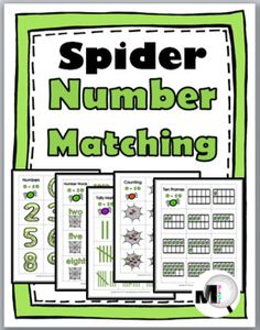 the spider number matching game is shown