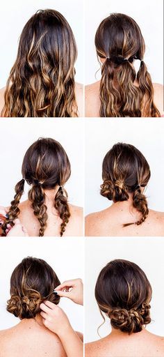 Need a Valentine's Day hair tutorial? Try this hair hack and you'll be good to go in 10 minutes. So easy, literally anyone can do it! Hairstyle Tutorials, Plait Hairstyles, Chignon Bun, Plaits, Quick Braids, Braid Hairstyles, Easy Summer Hairstyles
