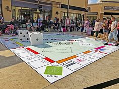 Pep Rally Games, Pop Up Cinema, Event Planning, Event Design, Giant Monopoly Game