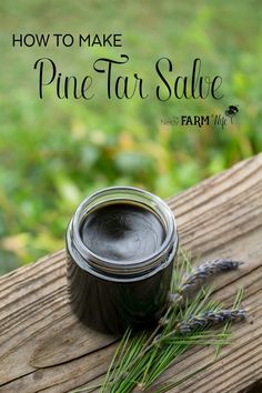 Old-fashioned pine tar salve has been traditionally used to treat everything from splinters, bug bites and boils, to patches of eczema or psoriasis. It's super easy to make too! Herbs, Natural Healing Remedies