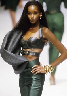 Beverly Peele walked fro Gianfranco Ferre'  90's Dior, 90s Supermodels