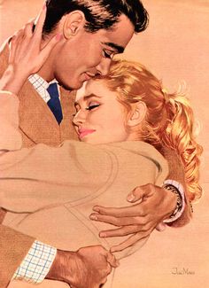Classic romance - Jac Mars Vintage Ads, Hugs, Accident, Couples, Vintage Couples, Amor, Romance