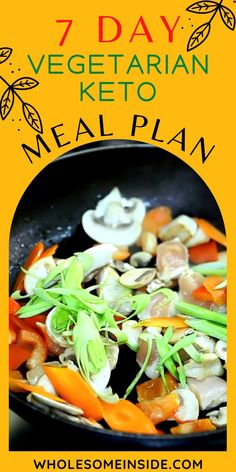 7 DAY VEGETARIAN KETO MEAL PLAN 🥑 Lunches And Dinners, Keto Meal, Week Meal Plan, Keto Recipes Easy, Healthy Weight Loss Plans