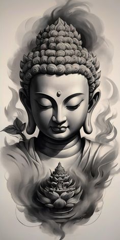BUDDHA STATUE TATTOO DESIGN Statue, Oriental, Lion Tattoo, Design, Tattoos