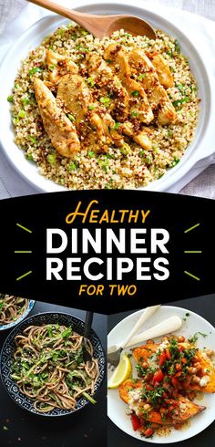 12 Date Night Dinners That Are Also Healthy Clean Dinners, Diet Recipes, Meal Prep, Healthy Dinner Recipes, Healthy Dinners For Two, Meals For Two, Healthy Dinner