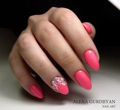 Pink Nail Patterns, Unghii Gel