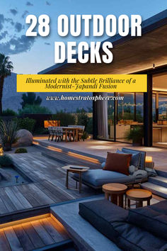 28 Outdoor Decks Illuminated with the Subtle Brilliance of a Modernist-Japandi Fusion