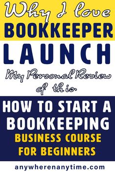 the bookkeeper's launch poster for how to start a book keeping business course for beginners