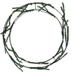 a circular frame made out of branches