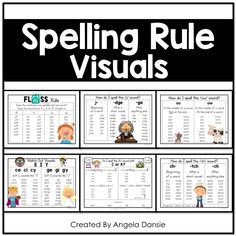 Spelling rule posters, Orton-Gillingham, long vowel, short vowel, spelling patterns, for special education classrooms, resource rooms, struggling spellers Spelling Rules, Phonics Sounds, Spelling Rules Posters, Spelling Lists, Teaching Spelling Rules