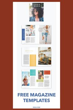 Free magazine templates and publishing resources, turn your blog into a magazine, convert content from Instagram, Adobe Indesign magazine templates Newsletter Template Free, Newsletter Templates, Free Email Newsletter Templates, Magazine Layout Design, Schedule Planner