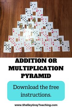 the addition or multipligation pyramid is an easy way to learn how to use it
