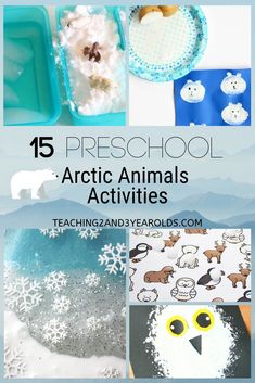 These preschool arctic animals activities are great for teaching your toddlers about which animals live in the arctic in a fun way. Free printables are included in this collection, too! #animals #winter #arctic #preschool #learning #toddlers #nature #age2 #age3 #teaching2and3yearolds Arctic Animals Toddlers, Animal Activities, Preschool Learning, Arctic Animals