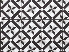 a black and white tile pattern that looks like it has been made out of squares