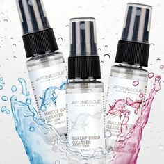 Rinse away brush's impurities with our Citrus, Rose Water, or Coconut scented Brush Cleansing Trio - available in @kohls now! Link in bio. #japonesque #makeupbrush #makeupbrushcleaner Scent, Rose Water