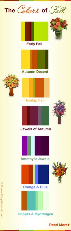 Possibly the most beautiful season of all, the colors of fall are something we look forward to all year. This infograph shows the color trends for fall 2012. Design, Bouquets, Floral, Fall Colors, Fall Purple, Jewel Tones, Green Colour Palette, Orange Color Palettes, Fall Trends