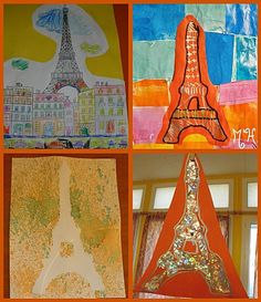 collage-tour-eiffel Crafts, Ideas, La Tour Eiffel