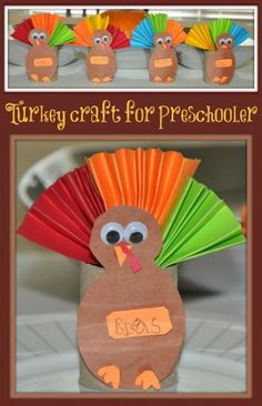 thanksgiving crafts Natal, Fall Crafts For Kids, Thanksgiving Crafts For Kids, Thanksgiving Preschool, Easy Thanksgiving Crafts, Holiday Crafts For Kids