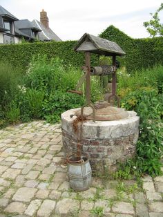 A Well From Which To Draw a Pail of Fresh Country Water Outdoor, Bird Bath, Outdoor Fun, Farm, Garden Projects, Old Water Pumps, Farm Life, Outdoor Decor, Garden Fountain