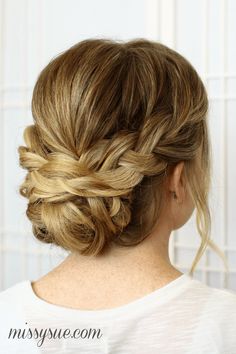 soft-bridal-updo-braids-hairstyle Wedding Up Do, Bridesmaid Hair, Wedding Hairstyles, Wedding Hairstyles Updo, Bridesmaid Hair Updo, Bride Hairstyles, Braided Updo, Wedding Hair And Makeup