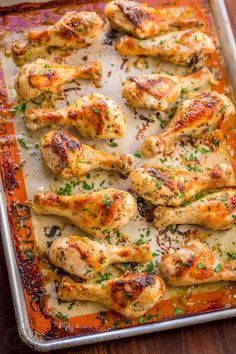 Baked Chicken Legs recipe with garlic, lemon and dijon. An easy and excellent chicken marinade with so much flavor. Learn the secret to great chicken legs! #bakedchicken #bakedchickenlegs #chickendrumsticks #ovenbakedchicken #bakedchickenrecipes #chickenrecipes #chicken Chicken, Chicken Recipes, Bacon, Chicken Legs, Chicken Leg Recipes, Chicken Dishes, Skillet Chicken, Baked Chicken Legs