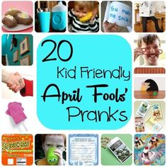 there are many pictures with the words, 20 kid friendly appli - tools pranks